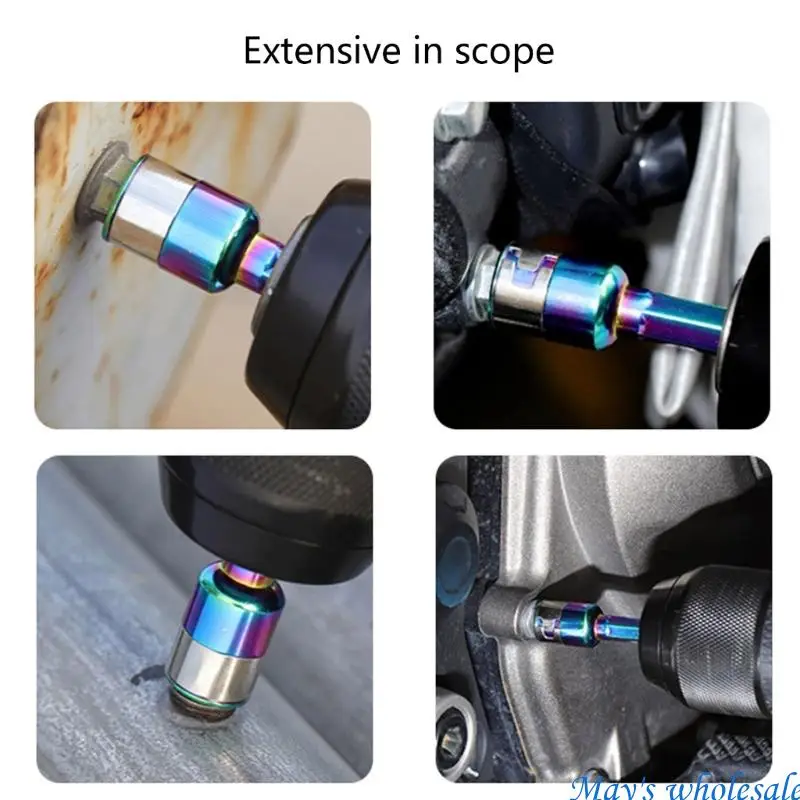 10Pcs 8Mm Hexagonal Shank Ratcheting Socket Adapter Impact Wrench Power Drill Converters 448A