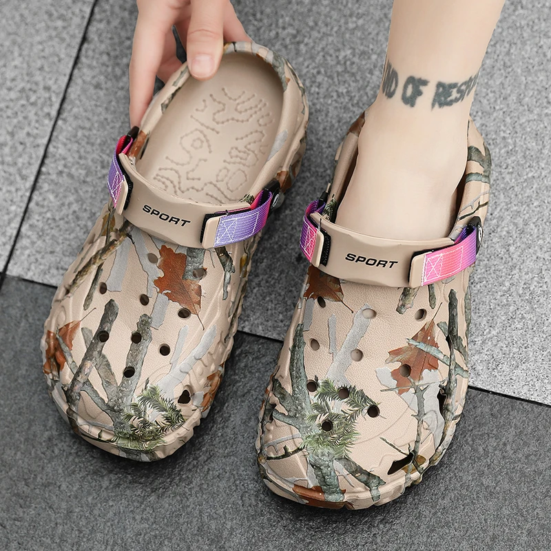 Men's Casual Beach Sandals With Comfortable Low Heels Lightweight_voghion.com