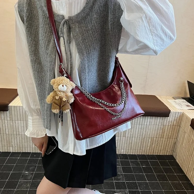 

Premium Ladies Handbag Designer Leather Crossbody Shoulder Bag Women's Luxury Tote Purse Elegant Top Brand Messenger