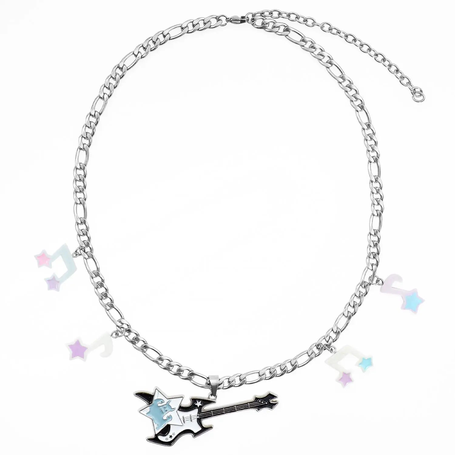

Ghost Electric Guitar Necklace, Personalized, Trendy, Fashionable, Exquisite, Men's and Women's Necklace, Gift Giving