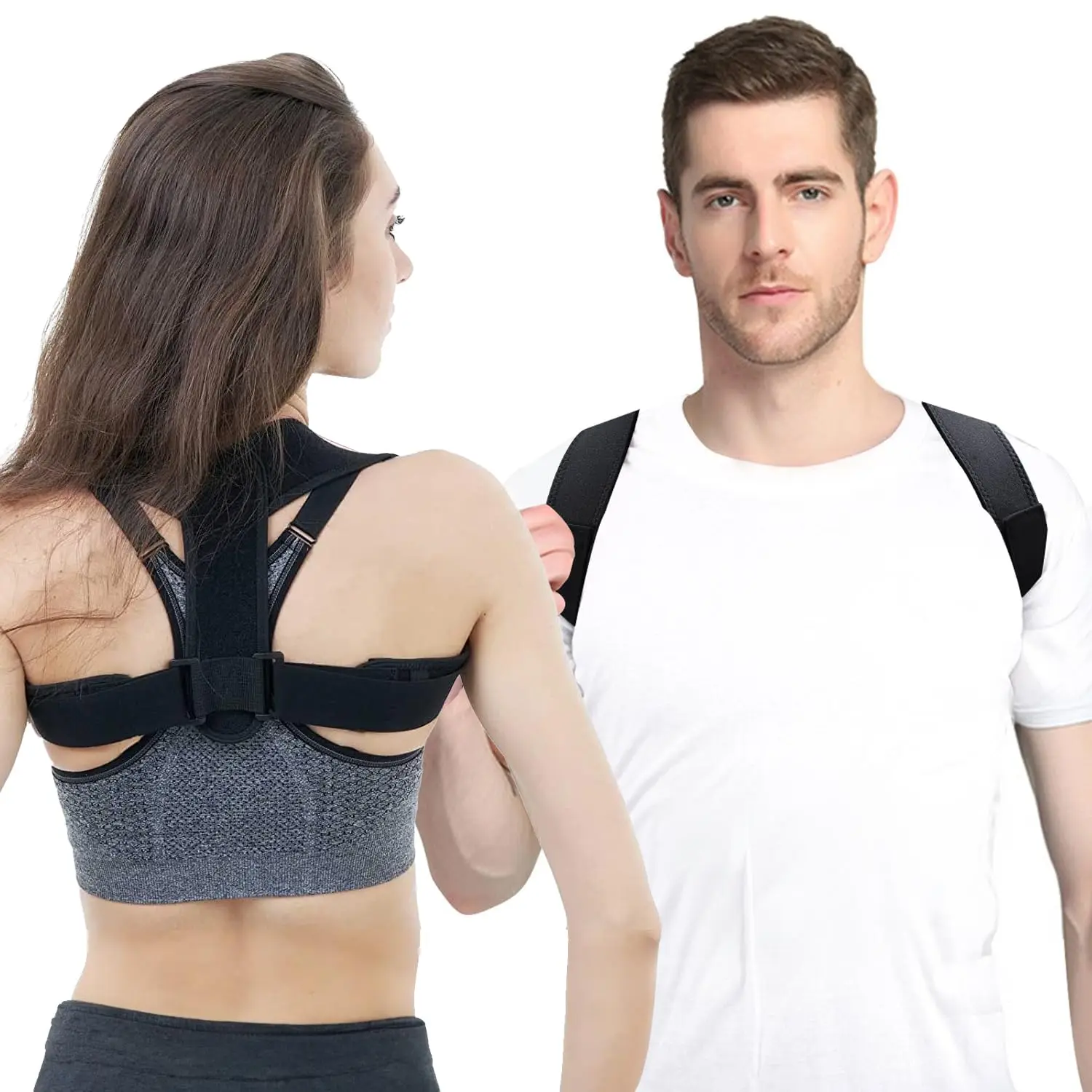 

Posture Corrector for Women and Men,Adjustable Upper Back Brace, Breathable Back Support straightener, Providing Pain Relief fro