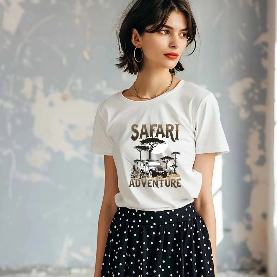 رحلة الحياة البرية الفن الرسوم التوضيحية السافانا الأفريقية نقل على الملابس سهلة الاستخدام DIY الديكور #4