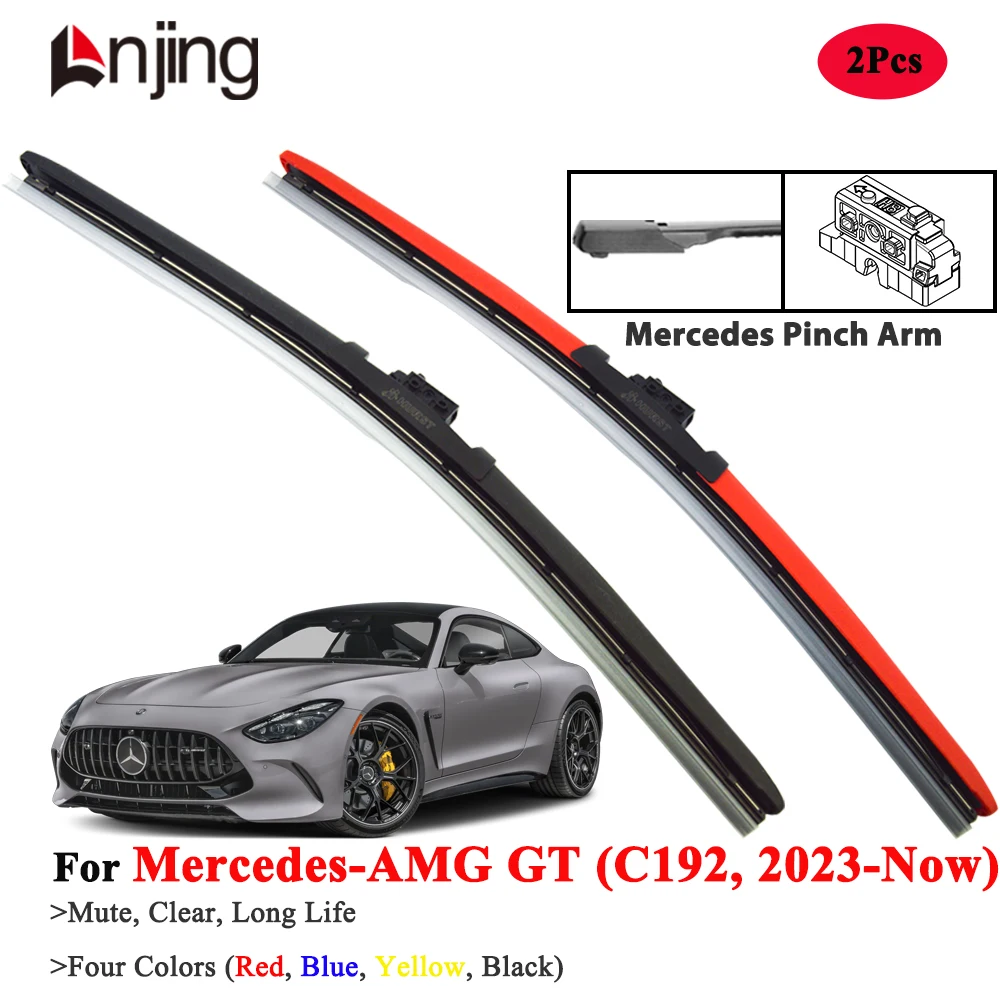 

LNJING Car Windscreen Wiper Blades For Mercedes AMG GT43 GT55 GT63 Pro C192 2023-Now