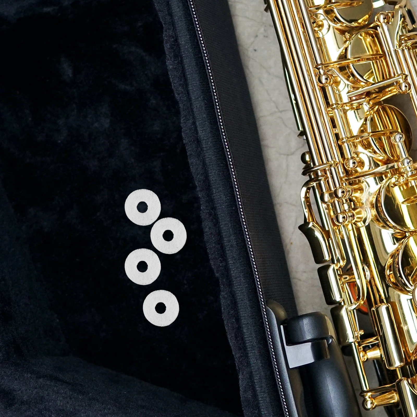 

6Pcs Felt Pads for Keys Instrument Replacement Parts Professional Repair Supplies for Instrument Maintenance Replacement Kits