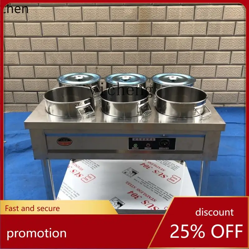 

HXL commercial stainless steel thermal insulation porridge truck electric soup porridge bucket mobile stall fast food truck