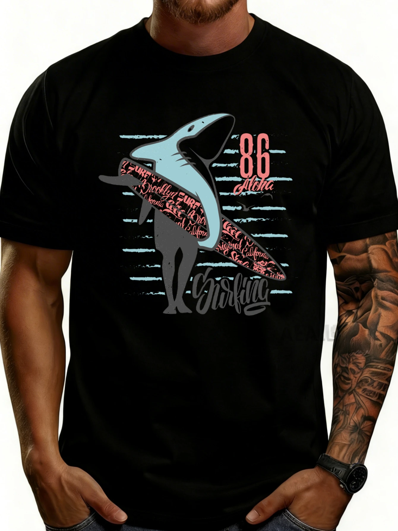 Street Fashion Trends - Casual Street Style Men's T-Shirt with
