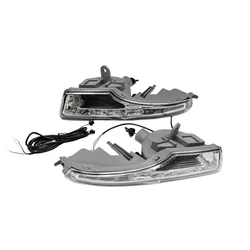 July King LED Daytime Running Lights compatible for Nissan Teana Altima L33 2013-2016, LED DRL With Yellow Turn Signals Light