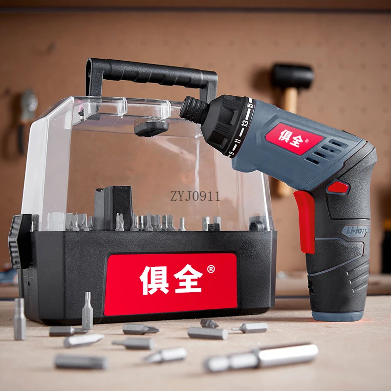 مفك براغي كهربائي منزلي محمول قابل لإعادة الشحن، مفك كهربائي مفتوح متعدد الوظائف، مثقاب كهربائي صغير