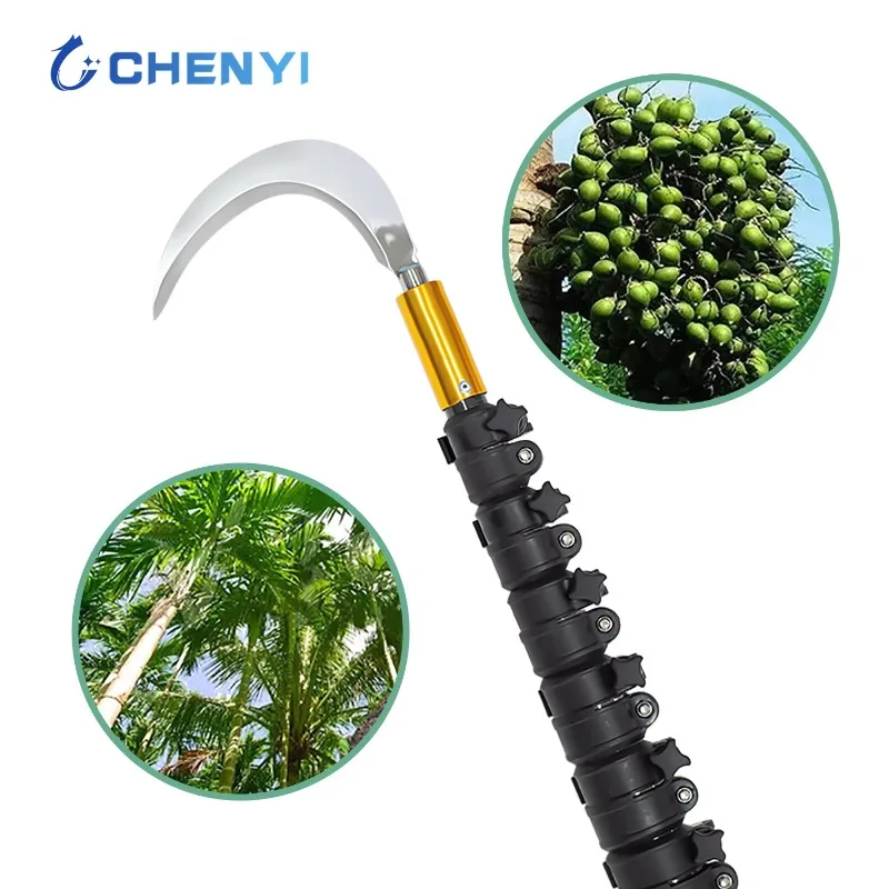 

60ft 100% Carbon Fiber Telescopic Coconut Picker Areca Nut Fruit Harvesting Pole