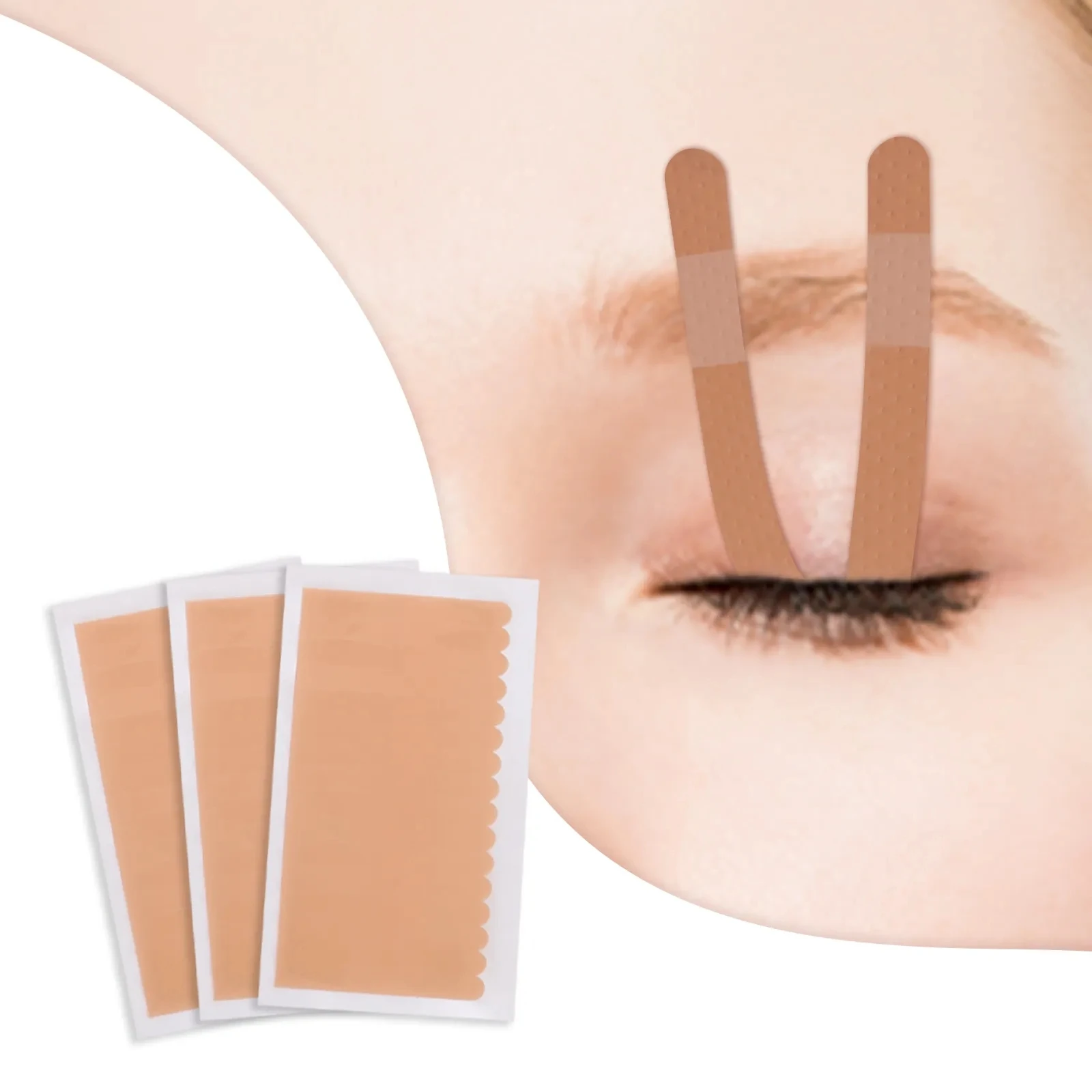 10sheets Non-woven Eyebrow Protection Tape Grafted False Eyelash Lifting Eyelid Tape Lashes Extension Under Patch Makeup Tools