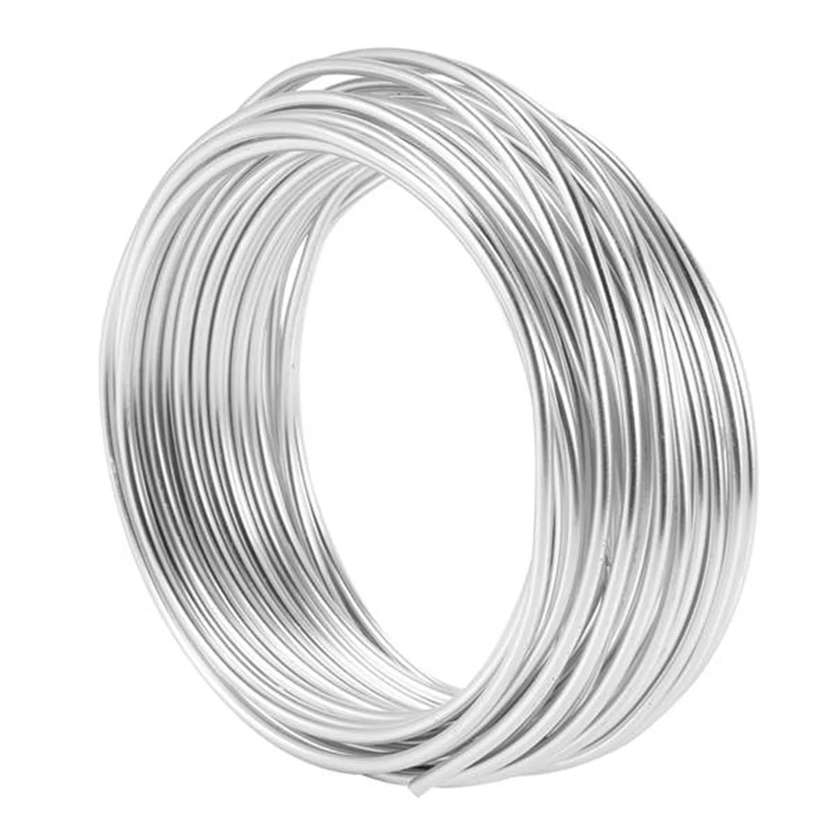 2Pcs 3mm Aluminium Wire 10M Craft Silver Wire for Jewellery Making Clay Modelling Bonsai and Model