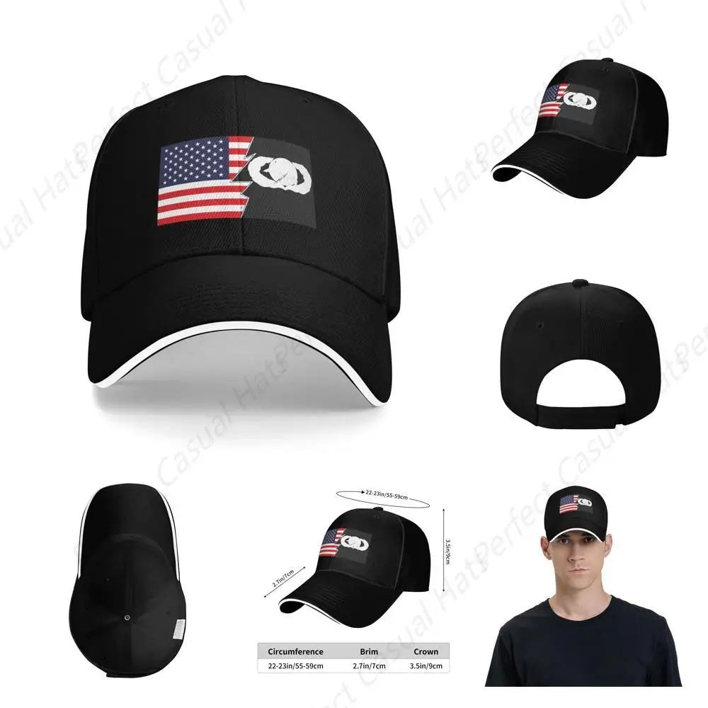 

Classic United States Air Force Supply And Fuels Badge And America Sandwich Cap Baseball Cap Adjustable Casquette Hat