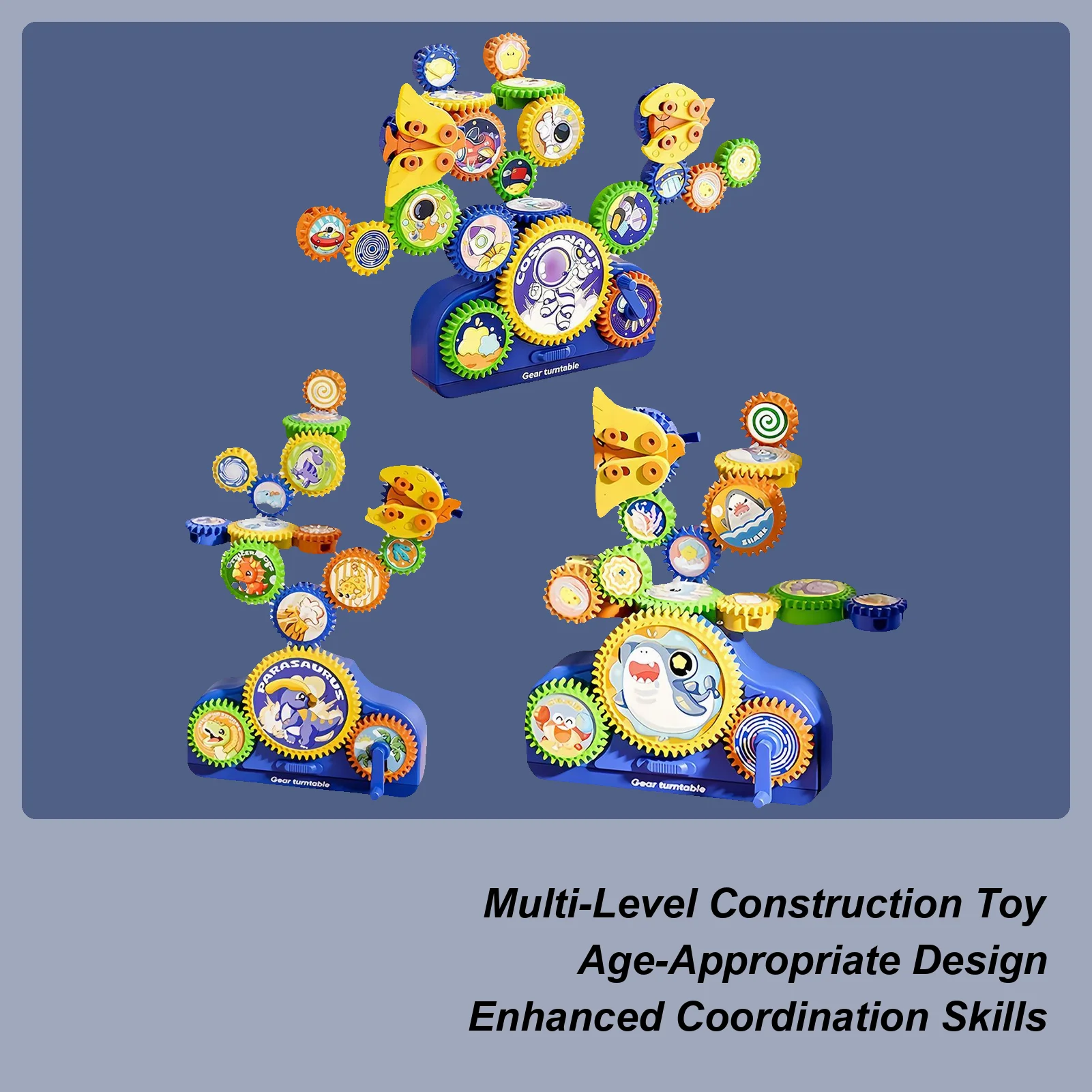 Engrenages pour enfants blocs de construction interactifs jeu engrenages ensembles de construction pour enfants garçon fille famille amis étudiants maison intérieure