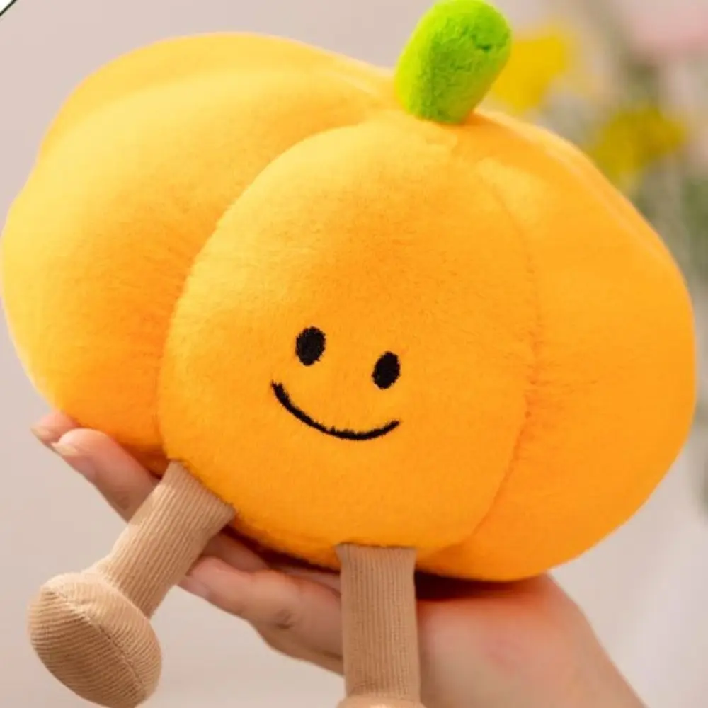 Kawaii Ghost Pumpkin Plush Toy, Pelúcia Divertida, Boneca De Pelúcia, Soft Festival Decor, Feriados Props Gift