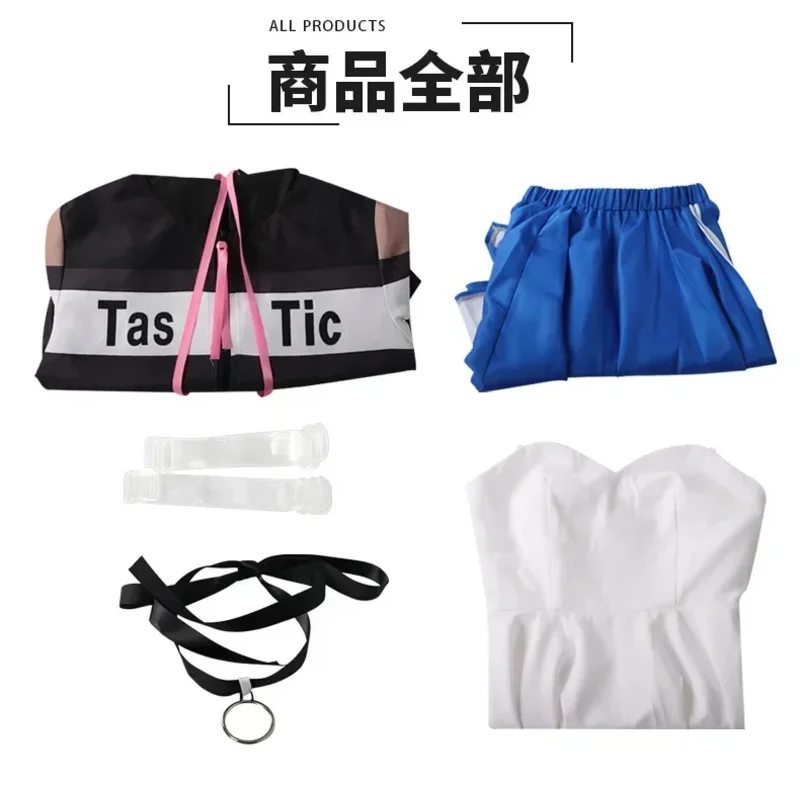 أنيمي مشروع Sekai الملونة المرحلة الفذ زي حية سيئة فرقة تأثيري فستان شعر مستعار مجموعة حفلة الهالوين الزي للنساء