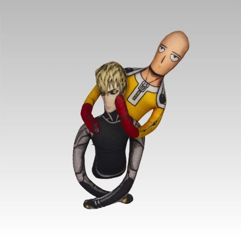 One Punch Man Saitama Abstract Personalized Doll Kawaii Animation Peripheral Creative Built-in Wire Decompression Doll Boy Toy