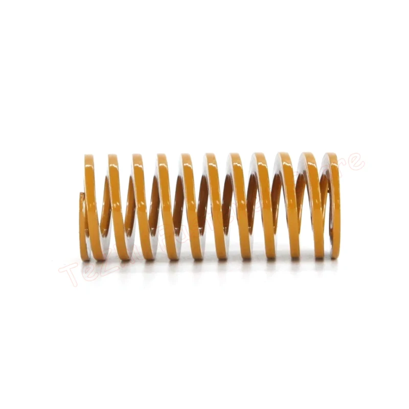 1pc Yellow Small Load Die Mold Spring Compression Spring Steel Outer Diameter 8 10 12 14 16 18 20 22 25 27mm Length 15-300mm