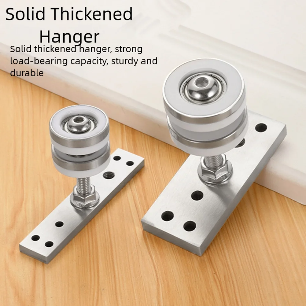 Swivel Casters Folding Door Hanger Wheel Stainless Steel Track Roller for Smooth and Quiet Sliding on Folding Doors