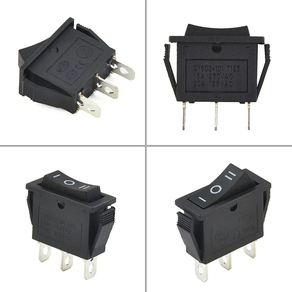 Nuovissimi interruttori a bilanciere di ricambio di alta qualità parte rettangolo SPDT KCD3-101/3P On-Off-On 12V 16A 250VAC 1 pz