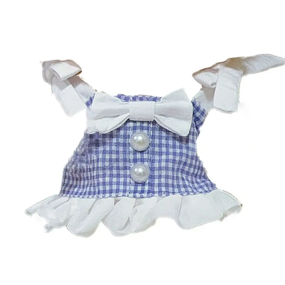 Ropa de muñeca de algodón de 20cm, conjunto de estilo academia, vestido de muñeca de felpa, vestido de muñeca lindo