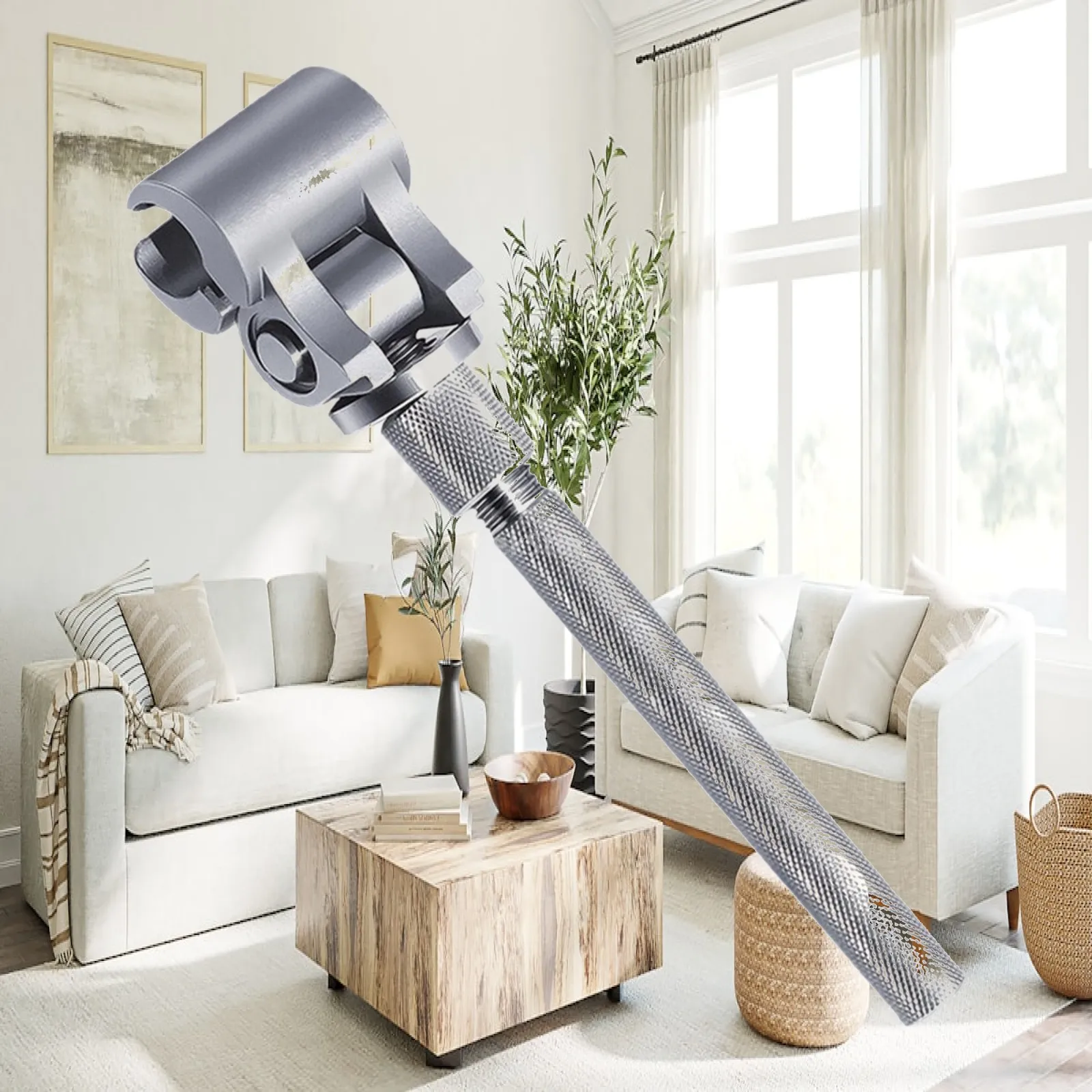 Hinge Adjustment Wrench Stainless Steel Portable Tool for Door Frame Clearance Work with Secure Non Slip Grip
