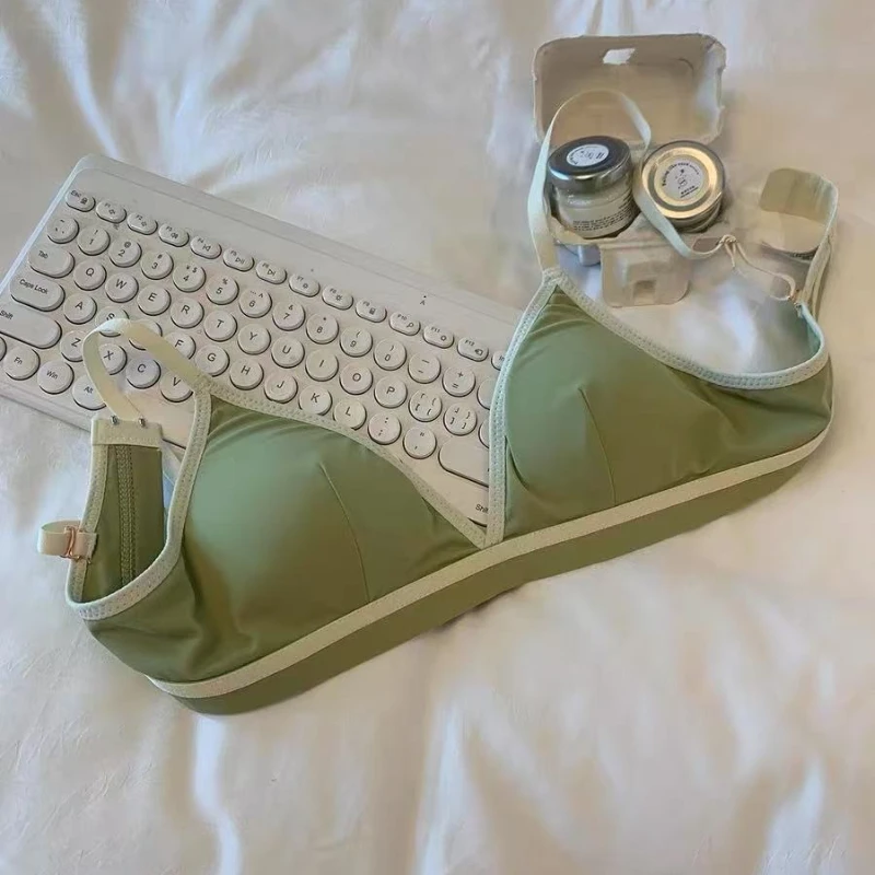 حمالة صدر ناعمة على الطراز الأمريكي للنساء صيفية كاجوال سوداء بدون أثر ملابس داخلية مريحة ناعمة بدون خياطة