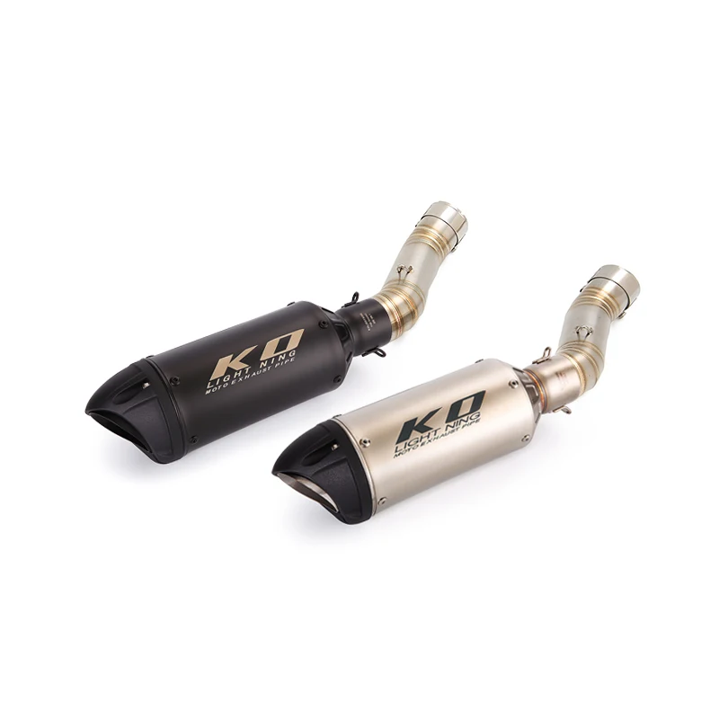 

Slip On For Honda CBR400R CBR500R CB500F 2016-2025 CB500X CB400X Mid Exhaust Link Pipe 51mm Muffler Stainless Steel Escape Tips