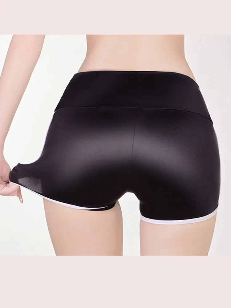 High Waisted Women's Shorts Push Up Butt Control tummy Sexy Shiny Elasitc Shorts Casual Pants Woman Clothing New In Now Lift Hip