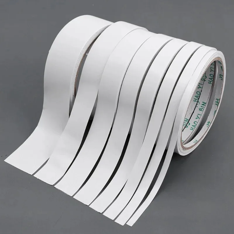 8M Double Sided Tape White Super Strong Double Faced Powerful Hand Tearing Ultra-thin High-adhesive Tape 5/8/10/12/15/18/20/30mm