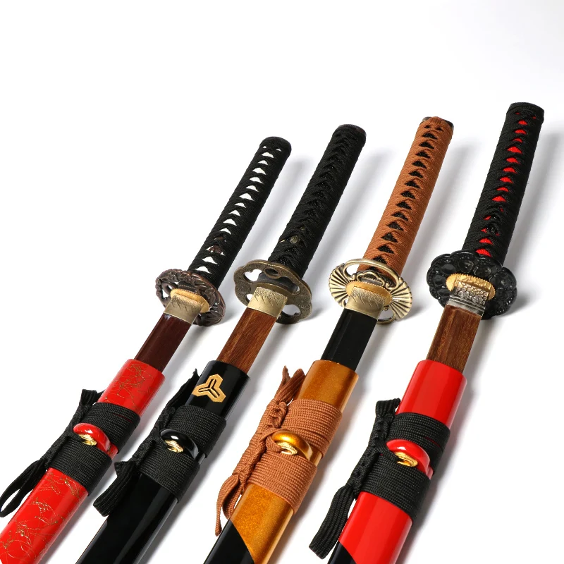 New In 2023 All-Wood Samurai Sword Role-Playing Collection Anime Sword Bamboo Wood Toy Sword