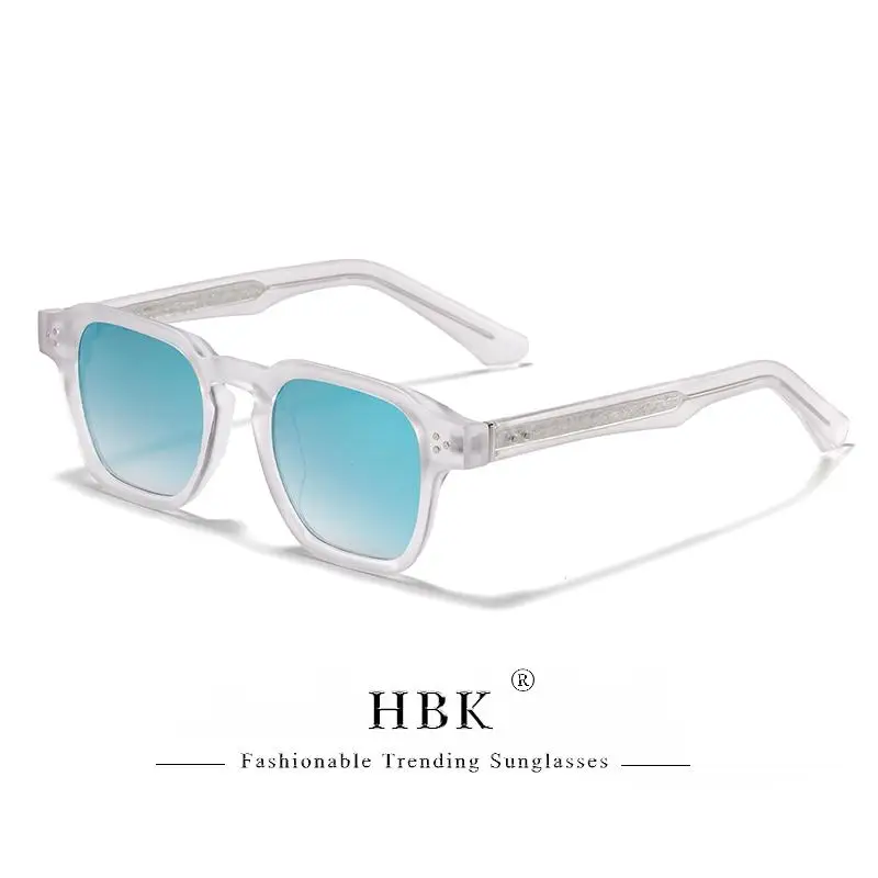 HBK Fashion Square Herren-Sonnenbrille Damen-Sonnenbrille mit Core-Einsatz-Bügel Luxusmarke Sonnenbrillen für Reisen, Strand, Party, Festival, Geschenke – Detail 31