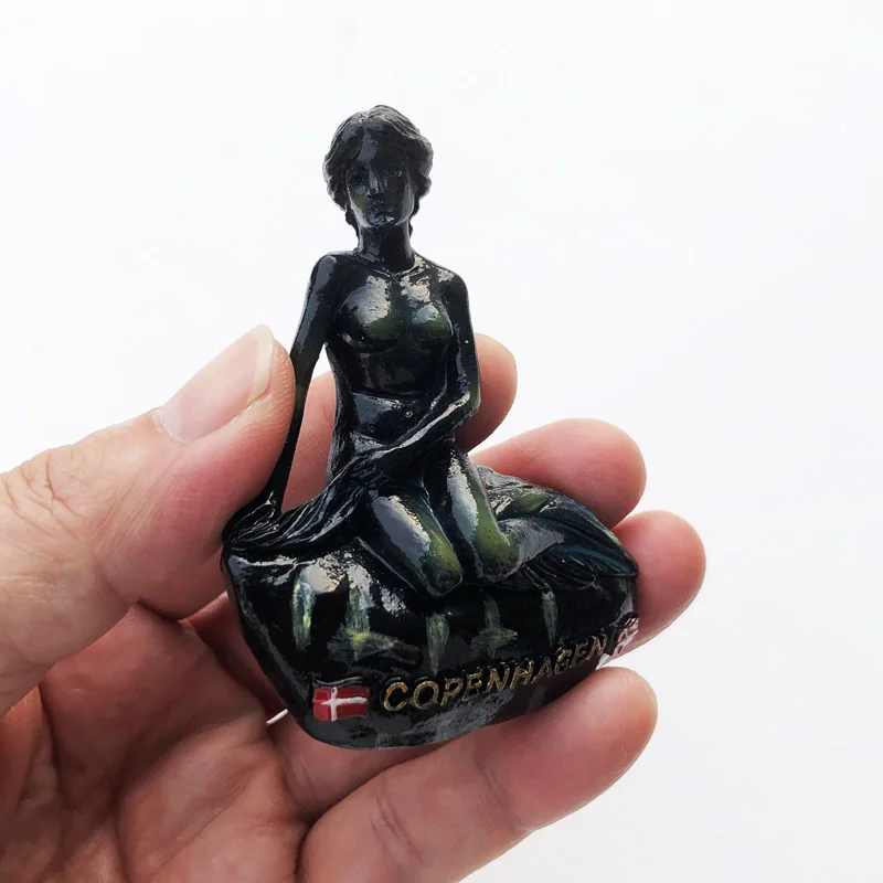 الشمال الدنمارك الإبداعية العلوم الإنسانية السياحة الخلابة التذكارية الديكور الهدايا الحرفية ، ملصقات الثلاجة المغناطيسي كوبنهاغن #4