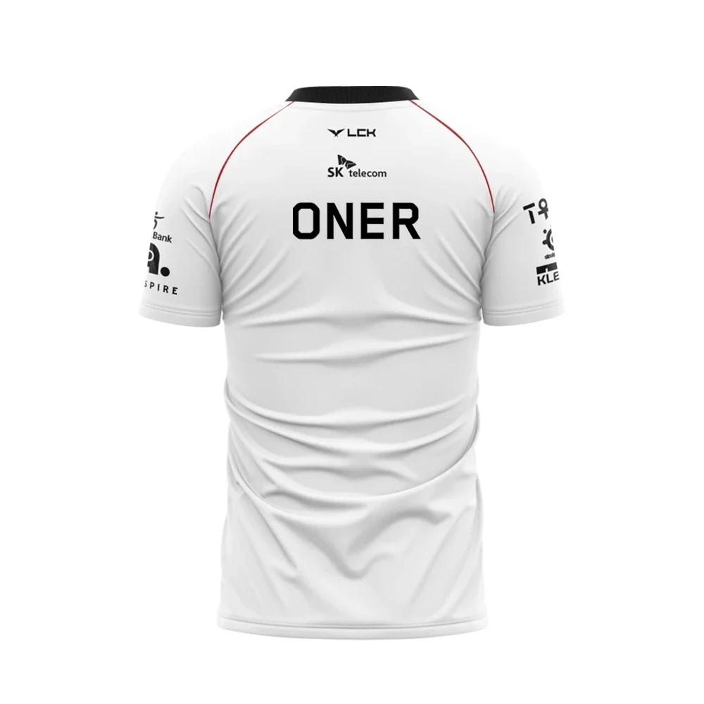 Camiseta de uniforme del equipo T1 Esports para hombre, camiseta de la Liga de Leyendas, finales del mundo, juegos LOL, soporte para seguidores,