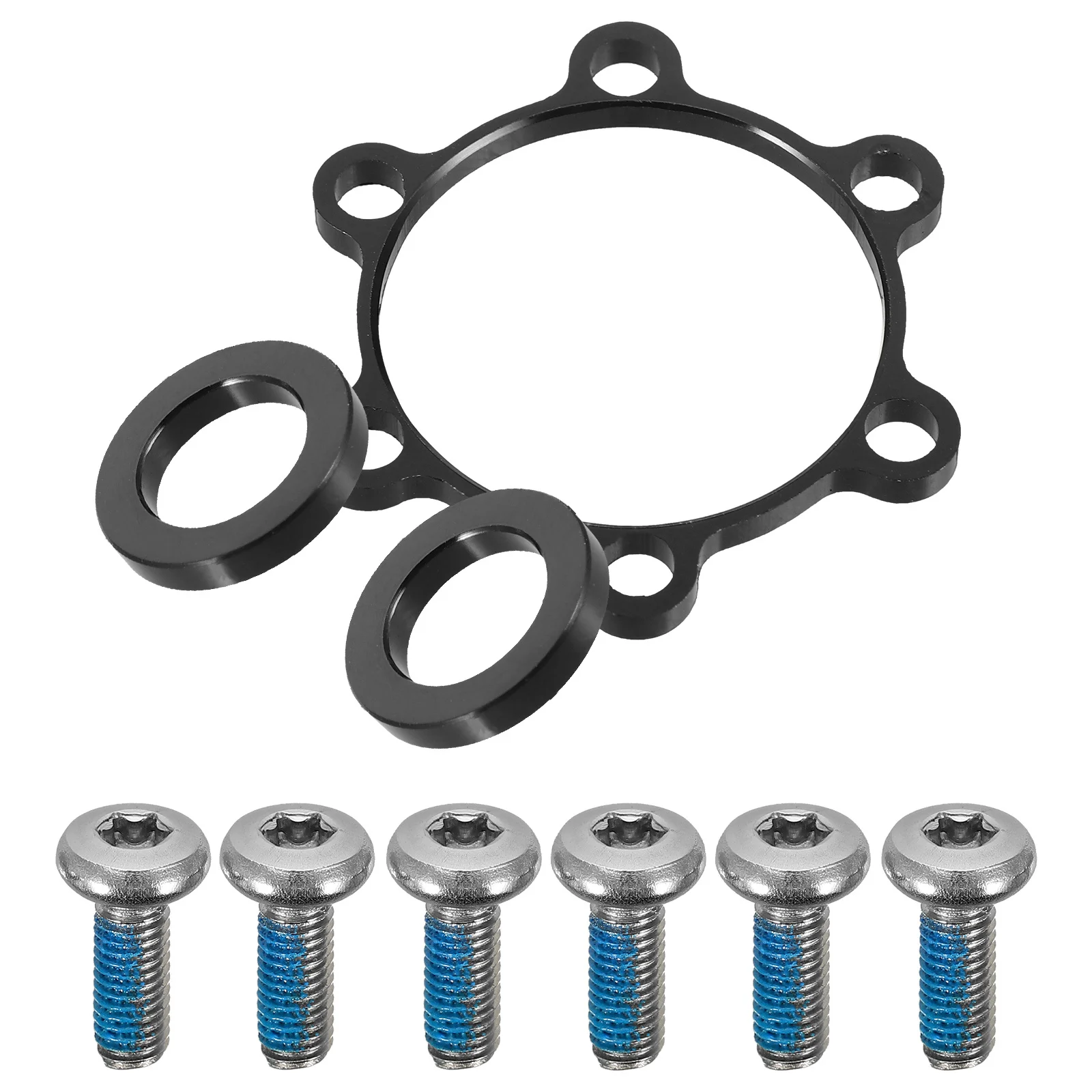 1 セットガスケット高品質素材簡単インストールコンパクトデザイン自転車部品ハブセントリックホイールスペーサーホイールハブスペーサー