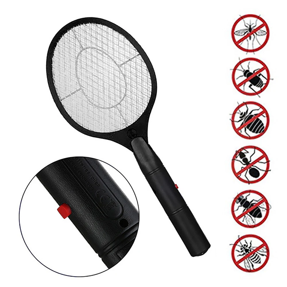 Electric Fly Insect Bug Zapper Bat Handheld Insect Fly Swatter Racket Portable Mosquitos Killer Pest Control For Bedroom Insects image 3