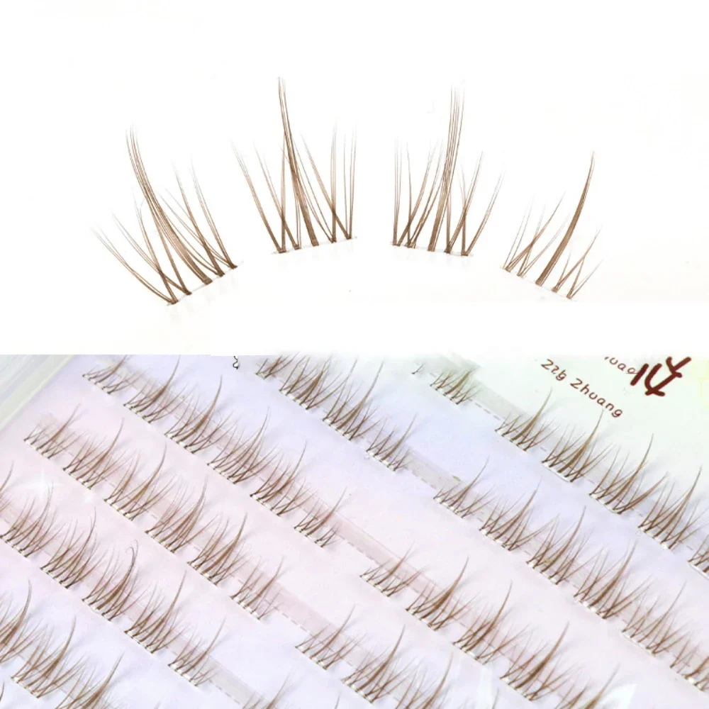 

Sunflower Lashes Brown Manga False Eyelashes Natural Soft Large Capacity Anime Eyelashes Makeup Anime Eyelashes Extension