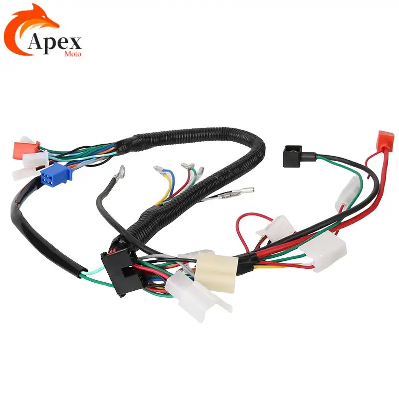 Motorcycle cable harness whole car line assembly for ATV four-wheel scooter electrical wire ignition wire accessories