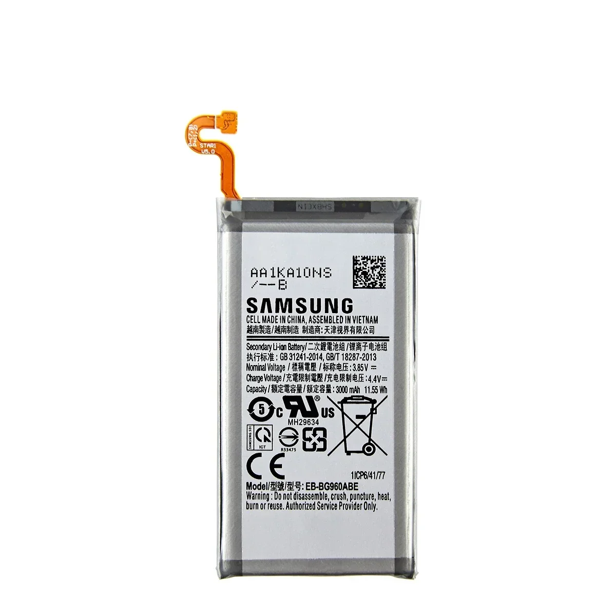 Brand New EB-BG960ABE 3000mAh Battery For Samsung Galaxy S9 G9600 SM-G960F SM-G960 G960F G960 G960U G960W +Tools