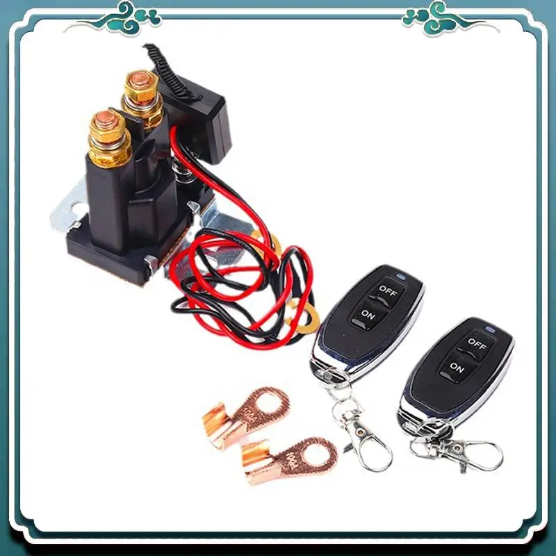 قسط البطارية عن بعد مفتاح فصل ترقية مفتاح التحكم عن بعد 12 فولت 500A لسيارة شاحنة RV مفتاح بطارية المعزل مع 2 Ke #3