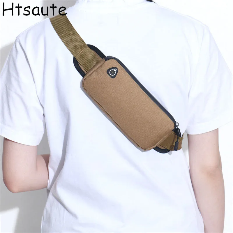 Trendy Fanny Pack Sports Festival Workout Traveling Running Men's Crossbody Bag Casual Hands-Free Wallets Waist Pack Phone Bag
