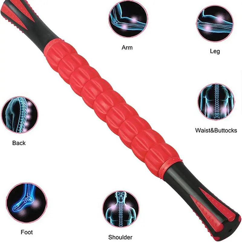 Yansyi Muscle Roller Stick for Athletes - Body Massage Roller Stick - Release Myofascial Trigger Points Reduce Muscle Soreness T