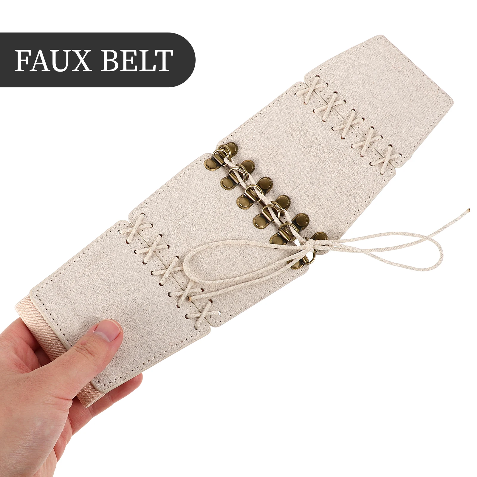 

Imitation Belts for Women Belt Waist PU High Waisted Belt Material Durable Knot Dressy Vintage