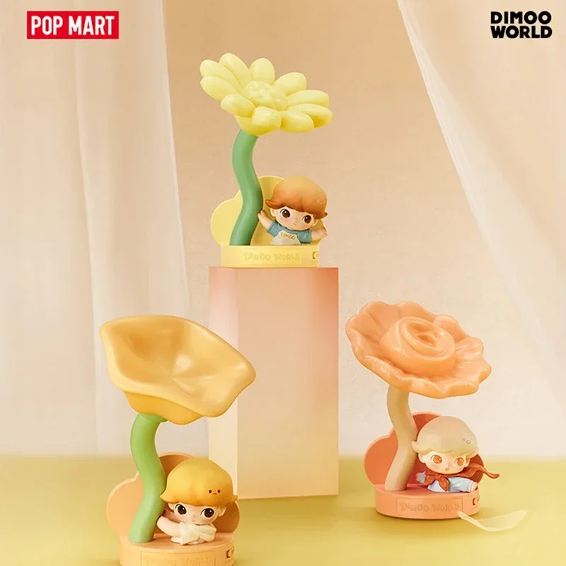 

POP MART Dimoo Moments In Bloom Series: Ночник с датчиком движения, коллекционная фигурка-сюрприз в закрытой упаковке (Blind Box), аниме-фигурка, коробка-сюрприз