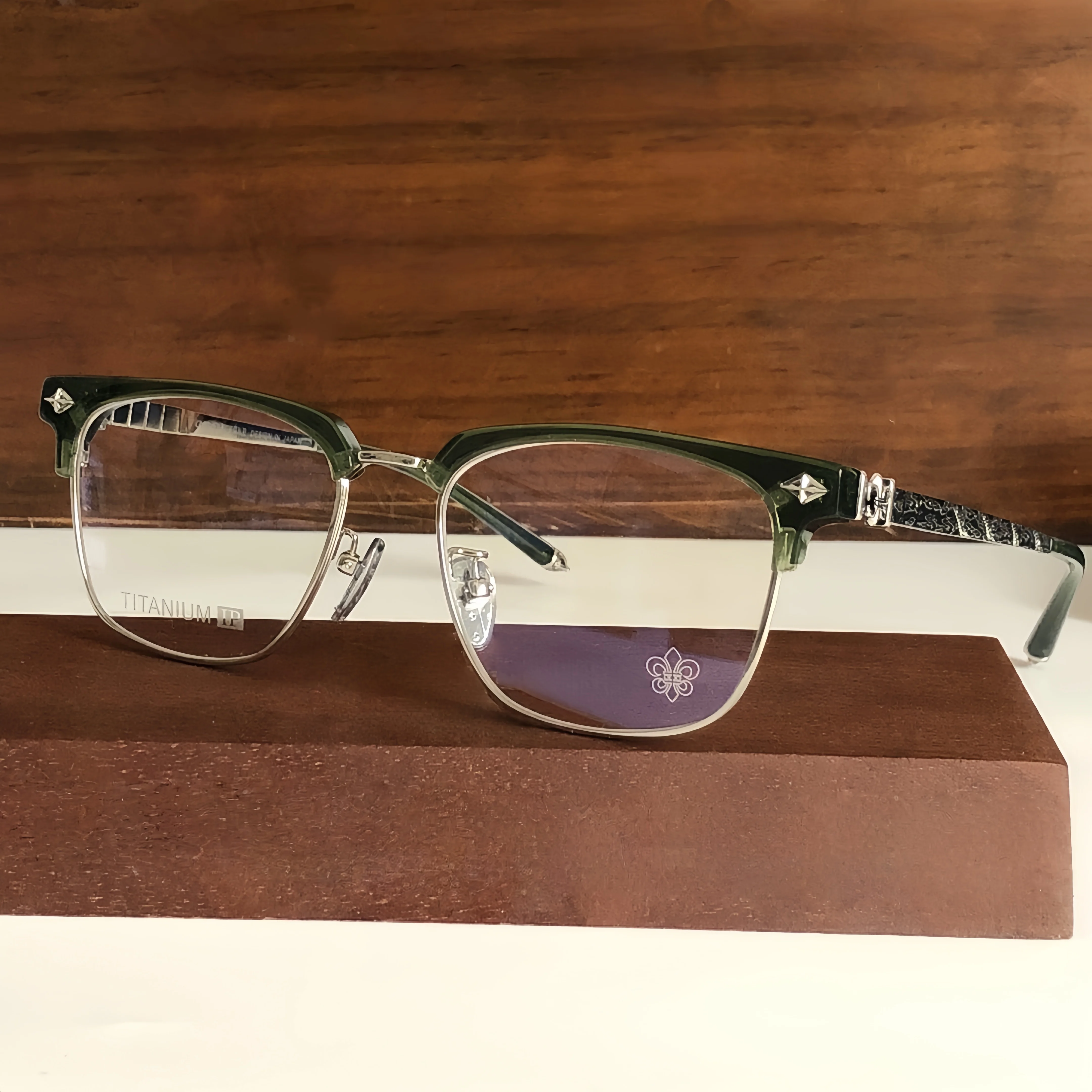 

New Fashion Reading Women Acetate Titanium Glasses Frame Men Luxury Brand Optical Prescription Computer Anti Blue Light Eyeglass