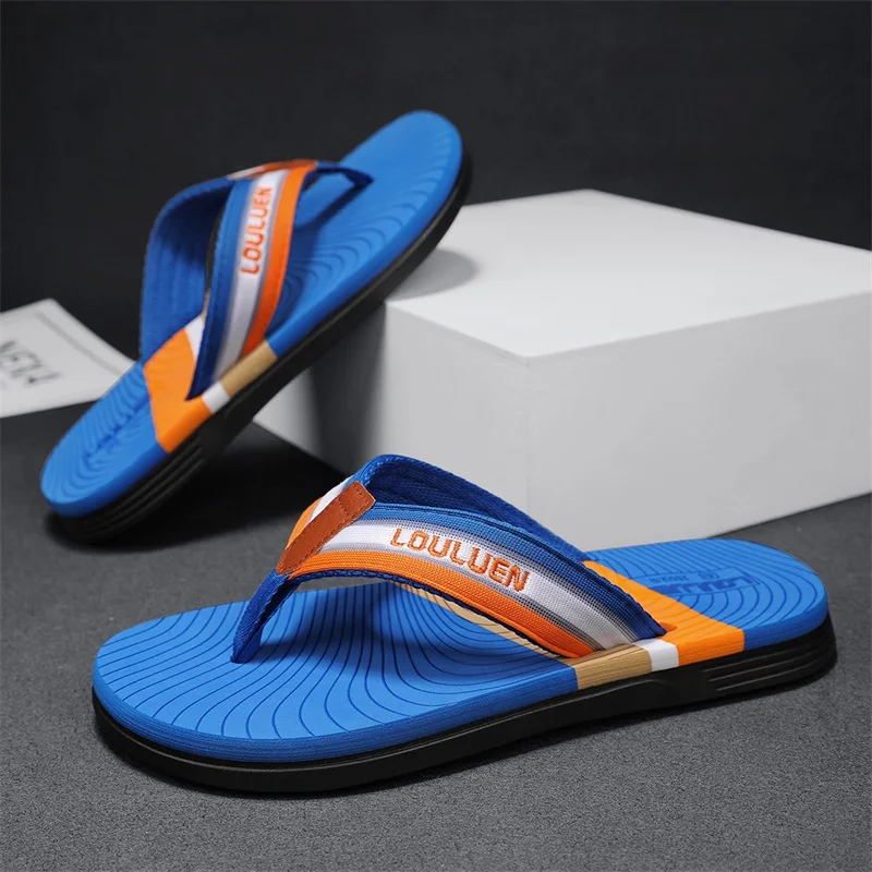 Flat Men Slipper Flip Flop Summer Beach Water Indoor House Shoes Sneaker Comfortable Non-slip Men Shoes Slipper 