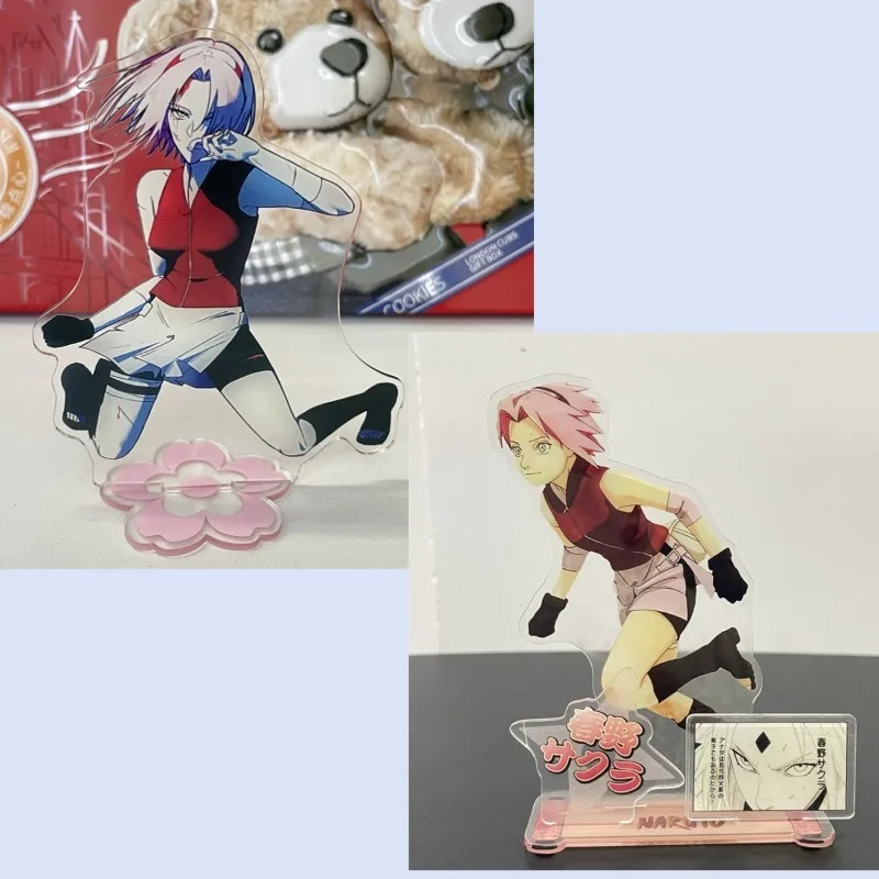 

New Naruto Haruno Sakura Acrylic Ornaments Anime Action Figures Car Desktop Decoration Models Toy Birthday Gifts for Naruto Fans