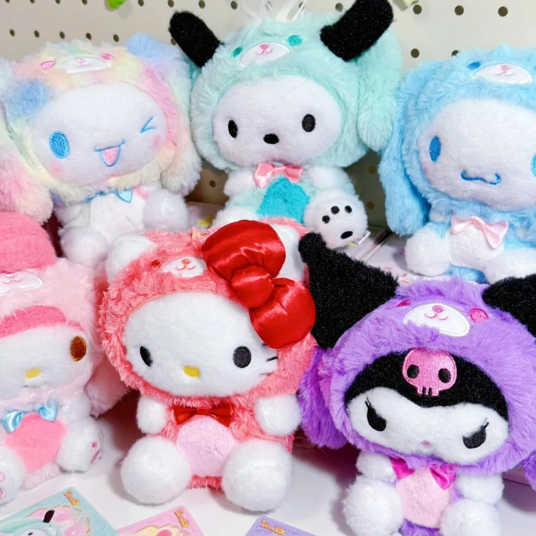 

Персонажи Sanrio Be Overwhelmed With Joy Series, плюшевая слепая коробка, аниме-фигурка Pochacco Kuromi My Melody Cinnamoroll Kt, игрушки, подарки