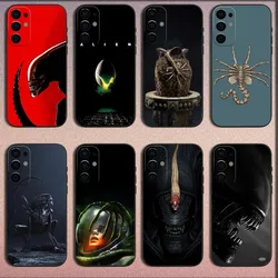 COOL A-Alien Xenomorph Phone Case For Samsung S25,S24,S21,S22,S23,S30,Ultra,S20,Plus,Fe,Lite,Note,10,9,5G Black Soft Cover