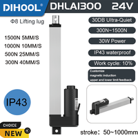 Electric Linear Actuator motor Telescopic Motor 24V 1500N 100mm 200mm 300mm 400mm 500mm 600mm 800mm 1000mm Stroke