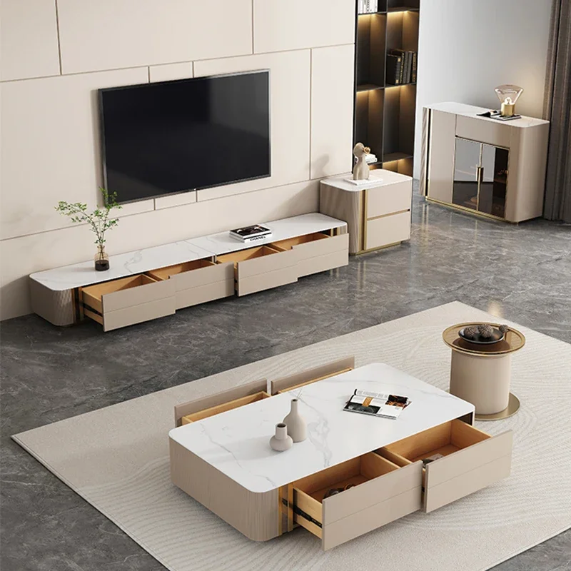 

Для мебели для гостиной, роскошный витрина, деревянная доска, витрина, кремовый шкаф для телевизора, рок-топ, подставка для телевизора с выдвижным ящиком